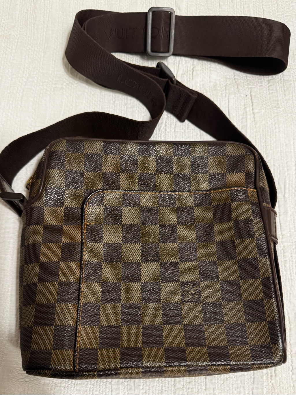 Louis Vuitton Damier Ebene Crossbody Messenger Bag | Vintage 2005 Made In France